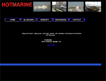 Tablet Screenshot of hotmarine.com